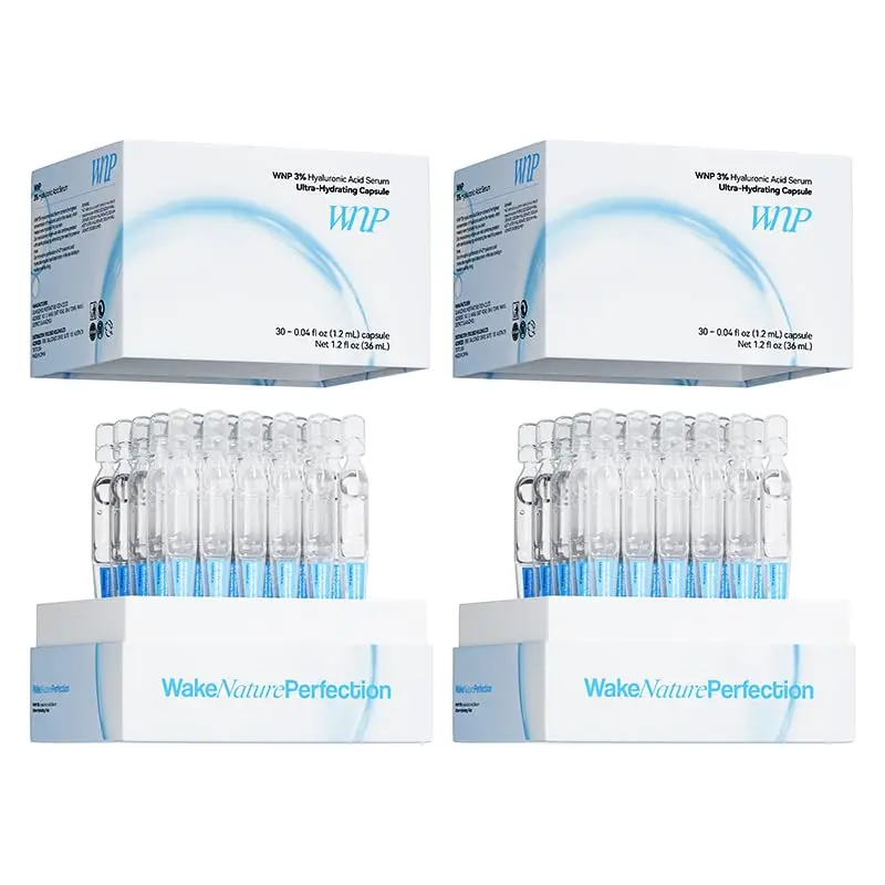 WNP Ultra Hydratant Sérum 3% Acide Hyaluronique – Hydratation Profonde, Peau Sensible, Prêt pour le Maquillage | 60 Flacons