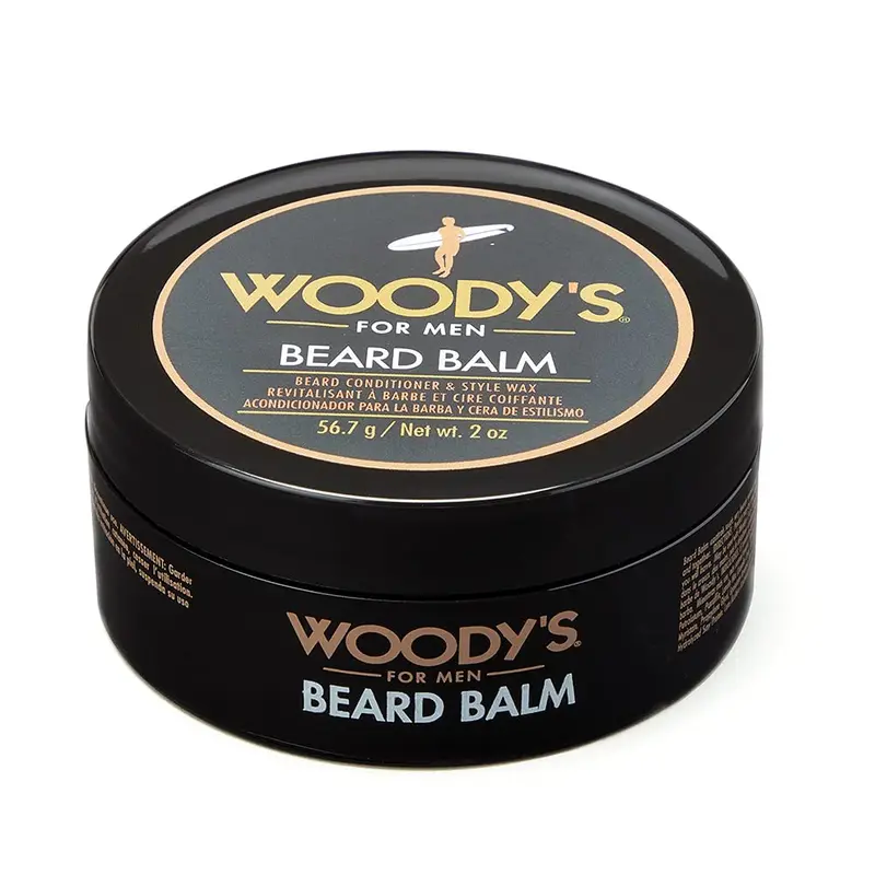 Woody's Baume Barbe 2-en-1 – Soin, Coiffant et Hydratant, Cire Naturelle d'Abeille, 2 oz