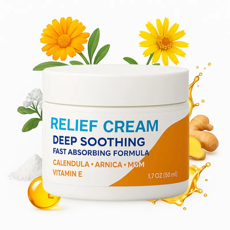 WOVOEO Crème Relief Tunnel Carpien – Soin Mains et Poignets, Absorption Rapide, 1,7 oz