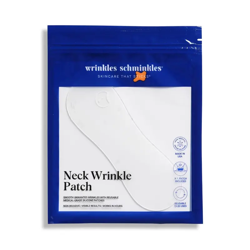 Wrinkles Schminkles Patch-Cou en Silicone Réutilisable – Lissage Ciblé du Cou (1 Pack)