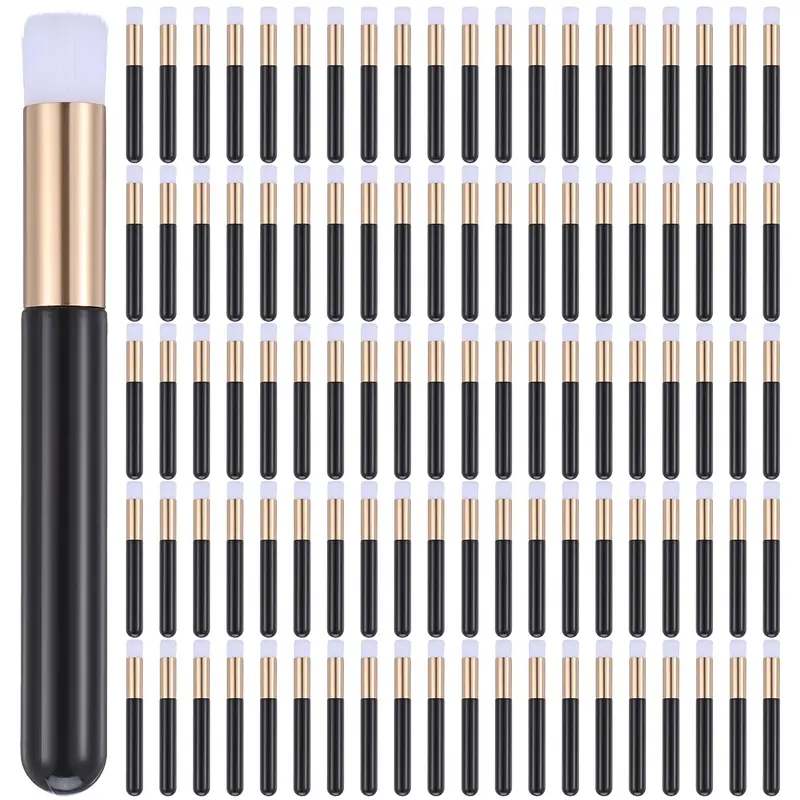 WY LIGHTING LEVEL – 100 Brosses Nettoyage Cils et Extensions (Noir, 9,6 cm)