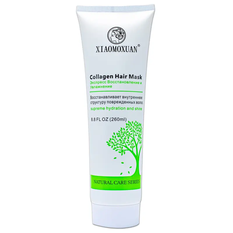 Xiaomoxuan Masque Collagène pour Cheveux Secs – Soin Hydratant Profond Tea Tree, Sans Sulfates, 8,8 oz