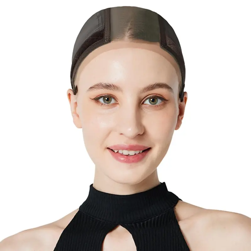 Xiushumyi Cap en Dentelle pour Perruque — Maintien Sûr et Sans Colle (Brun)