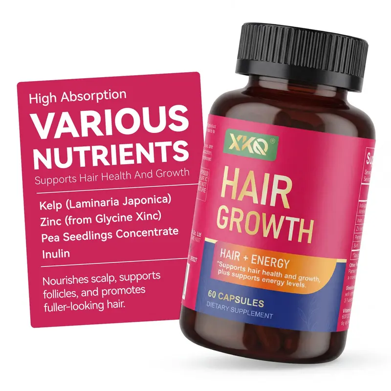 XKQ Compléments Croissance Cheveux – Biotine, Vitamines & Beauté pour Cheveux, Peau et Ongles
