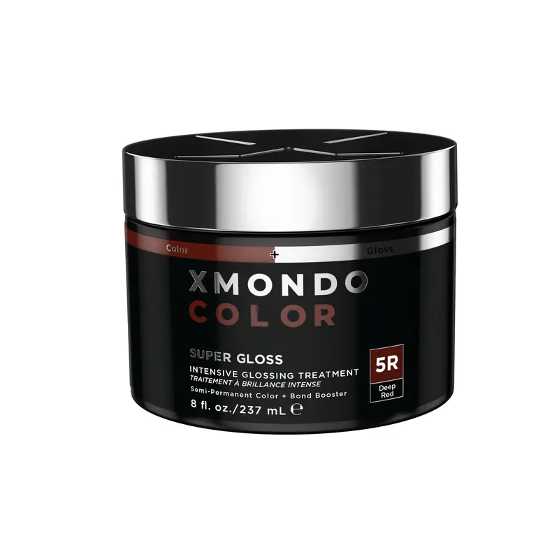 XMONDO Color 5R Rouge Profond — Masque Déposant la Couleur et Glossant, avec LustraTone, Formule Végan, 236 ml