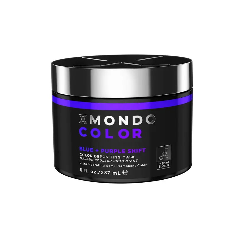 XMONDO Color Bleu + Violet Changeant – Dye avec Booster de Liaison et Acide Hyaluronique, 236 ml