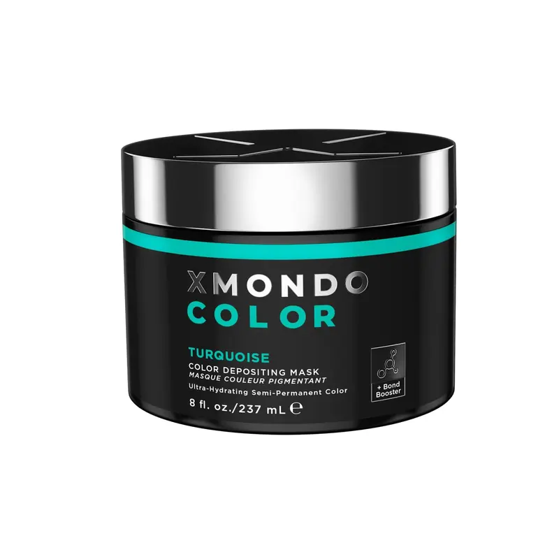 XMONDO Coloration Cheveux Turquoise Semi-Permanente — Formule Végan avec Acide Hyaluronique, Technologie Bond Boosting, 236 ml