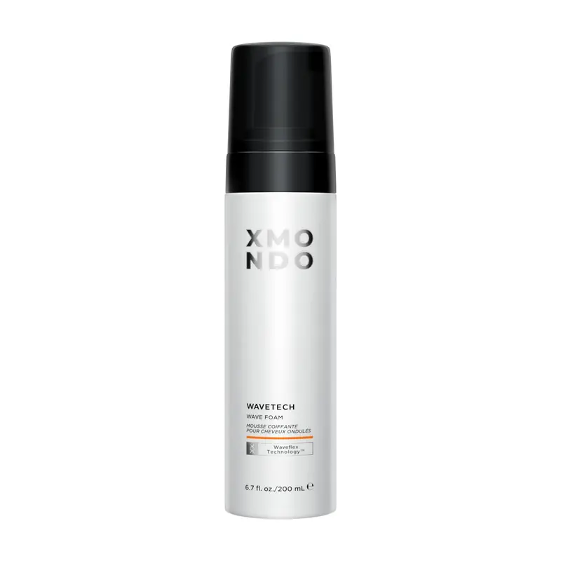 XMONDO Wave Foam — Mousse coiffante végan pour cheveux ondulés, définition des vagues et anti-frizz | 199 ml