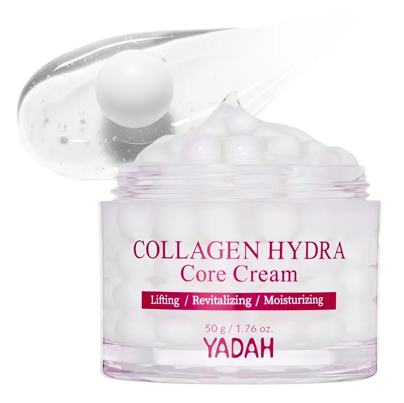 YADAH Collagen Hydra Core Cream – Crème Hydratante Barrière avec 10 types d'acide hyaluronique et collagène 1000ppm