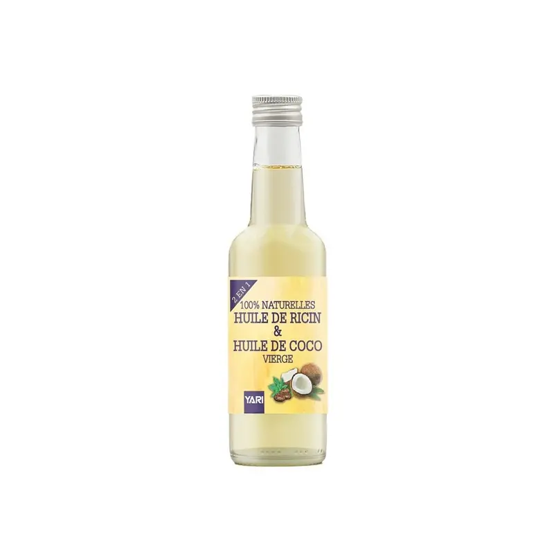 YARI huile 2 en 1 ricin & coco 100% NATURELLE