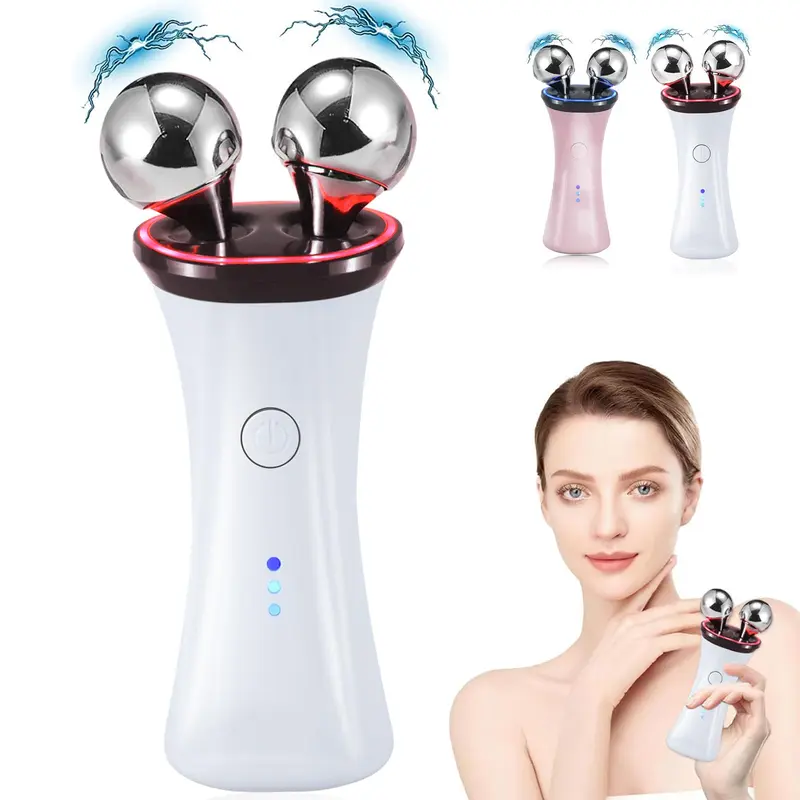 Yawpig – Appareil microcourant pour le visage et le cou, lifting et tonification (blanc)