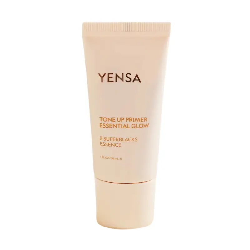 YENSA Tone Up Essential Glow Primer – Base maquillage lumineuse et floutante – Infusé de super-aliments – Fini satinée (1 oz)