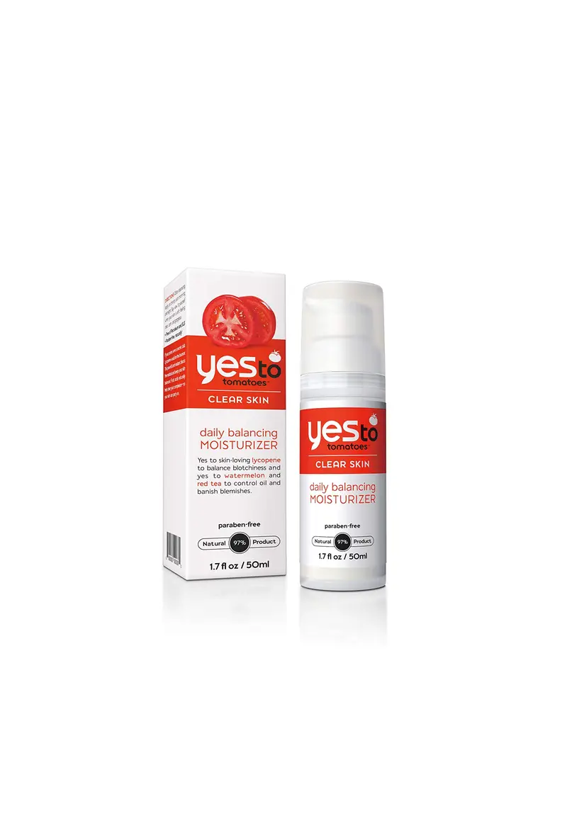 Yes To Tomatoes Hydratant Quotidien Équilibrant – Anti-imperfections, Végan et Sans Cruauté, 50 ml