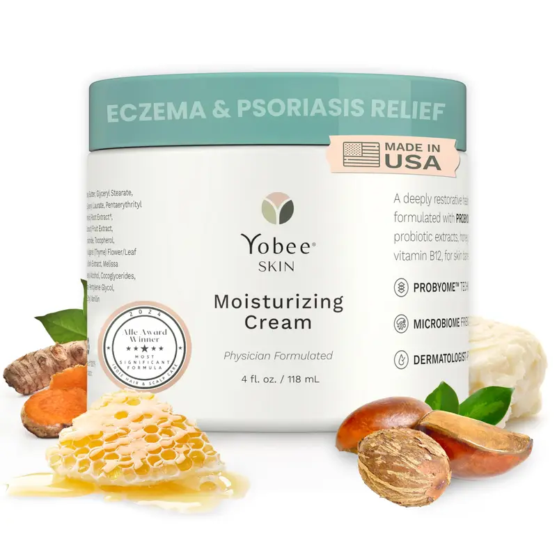 Yobee Crème Corps & Visage – Hydratation Douce Sans Parfum, Probiotiques et Céramides