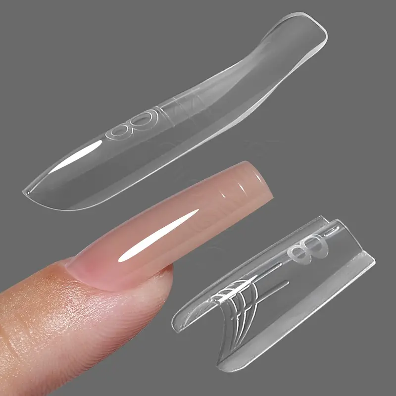 Yokefellow Formes Sandwich Ongles Dual – Extensions Rapides Sans Formes Papier, 240 Pièces