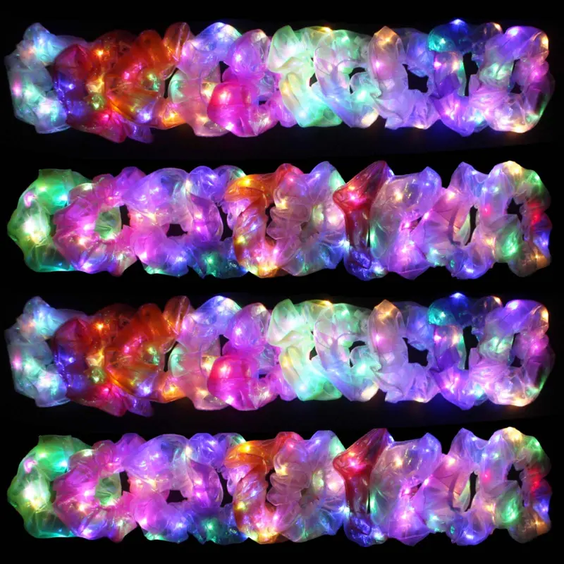 Yomwig – Chouchous LED 40 pièces, cheveux lumineux avec 3 modes d’éclairage, pour fêtes