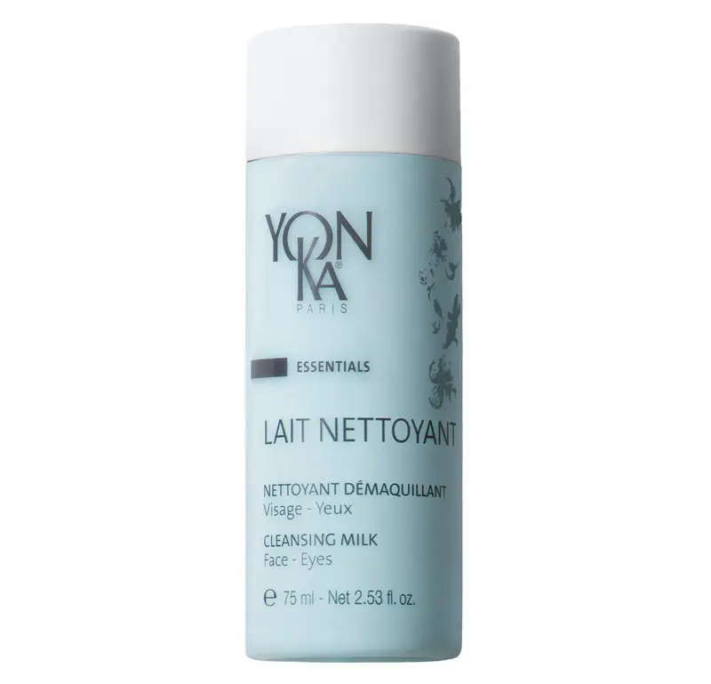 Yon-Ka Lait Nettoyant Doux — Démaquillant 2 en 1, hydratant et équilibrant le pH (75 ml, voyage)
