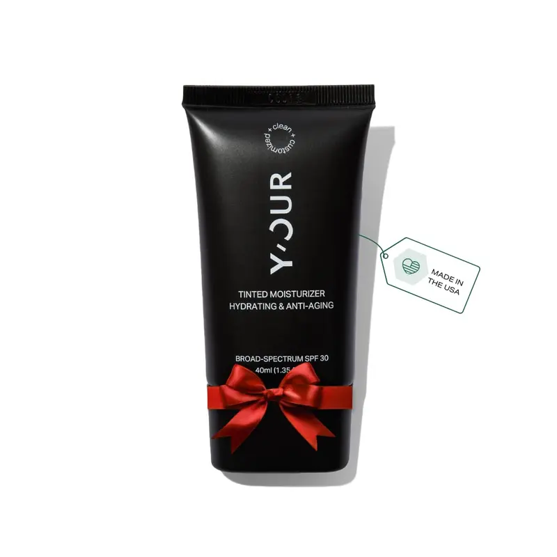 Y’OUR Hydratant Teinté SPF 30 – Teinté hydratant sans huile, fini lumineux et couverture légère à moyenne (Medium), fabriqué aux États‑Unis