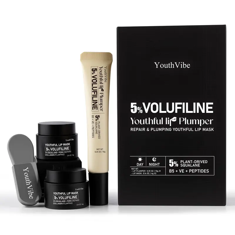 YouthVibe Lip Plumper 5% Volufiline – Soin Lèvres Nourrissant et Repulpant (Sans Brûlure)
