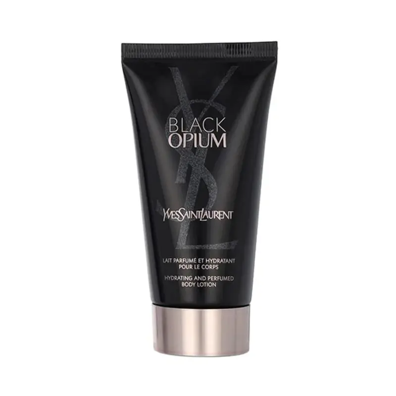 Yves Saint Laurent Black Opium – Fluide Hydratant Scintillant pour le Corps, 50 ml (Format Voyage)