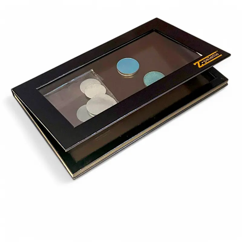 Z Palette Grande Palette Magnétique – Organiseur Maquillage avec Fenêtre Transparente