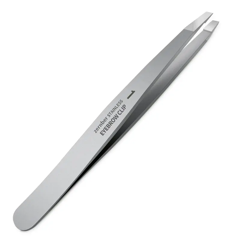 ZERNBER – Pinces à Sourcils Plat de Précision en Acier Inoxydable