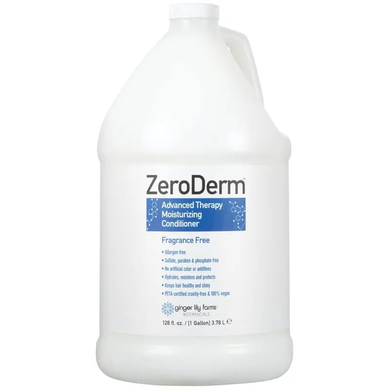 ZeroDerm Avancé – Conditionneur Hydratant Sans Parfum, Ginger Lily Farms (Végan et Non testé sur les animaux)