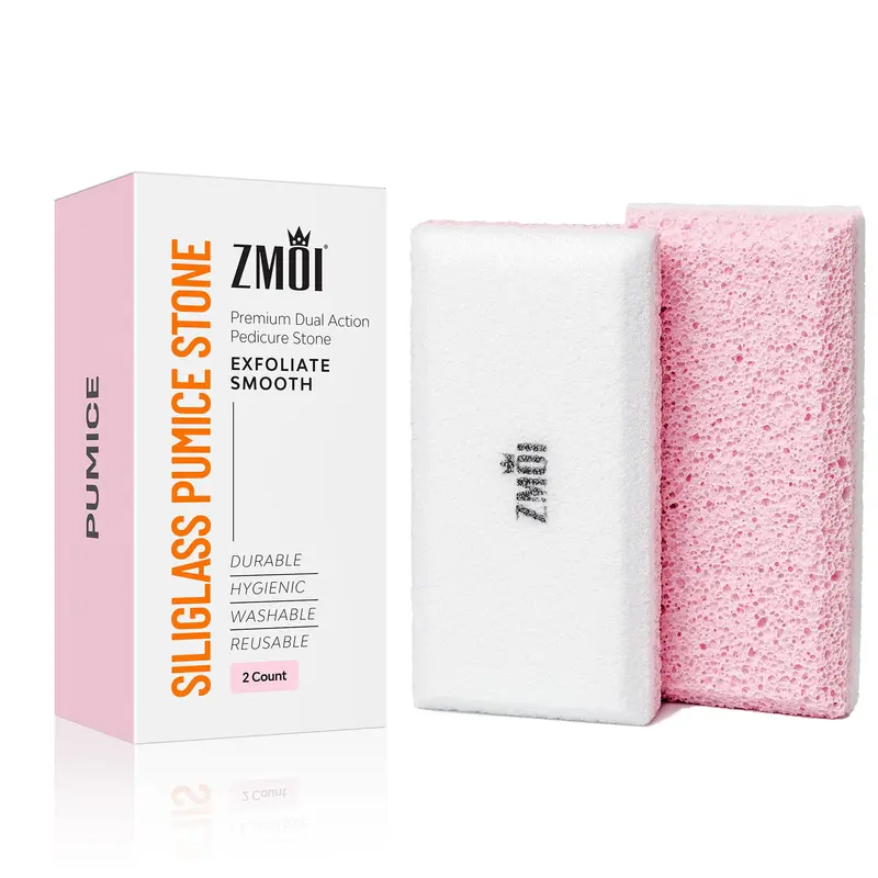 ZMOI Verre Pumice 2 en 1 pour Pieds et Corps – Exfoliant Doux et Callosités | Fabriqué en Espagne