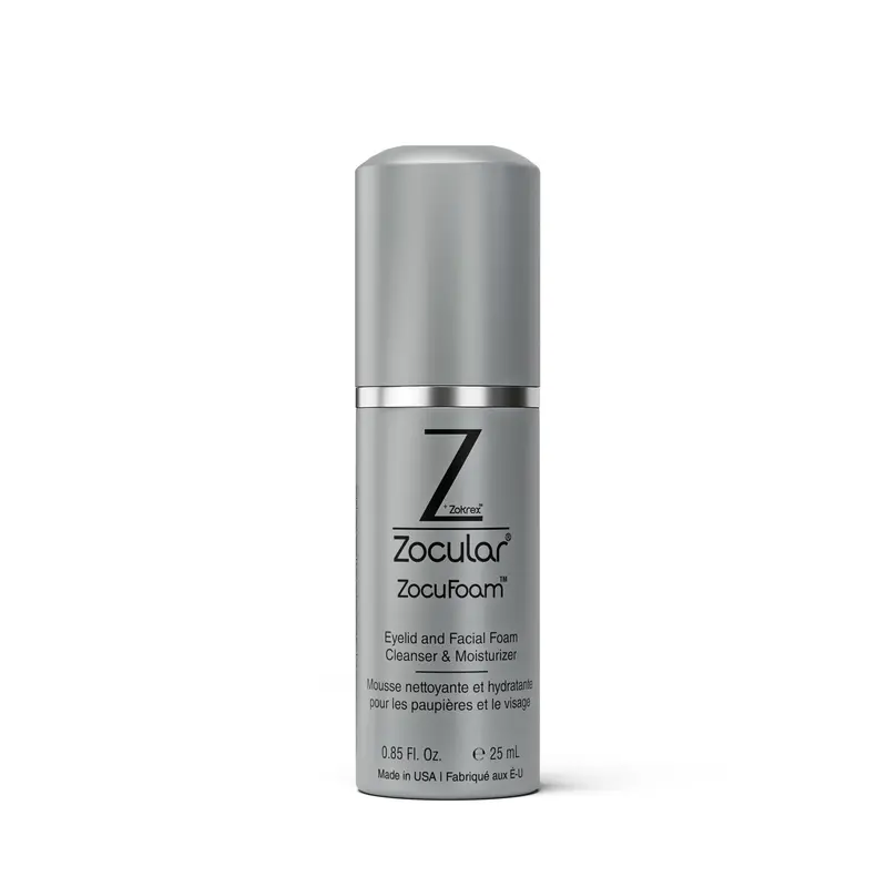 Zocular ZocuFoam – Mousse nettoyante paupières, pH équilibré, 25 ml