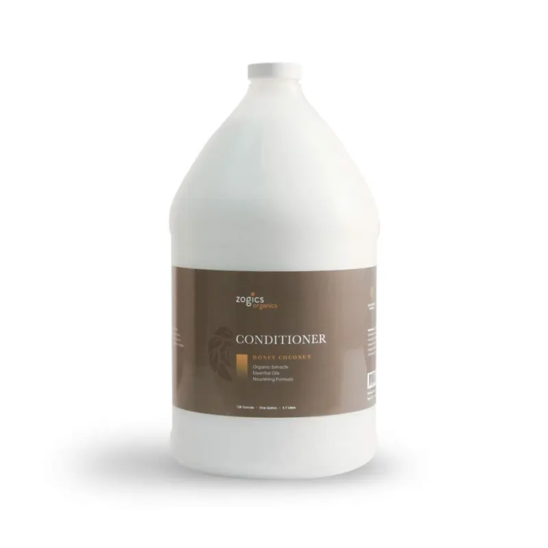 Zogics Organics Conditionneur – Soin Hydratant Bio pour Cheveux (Miel en Poudre, Aloe Vera, Avocat et Jojoba, Miel Coco, 1 gal US)