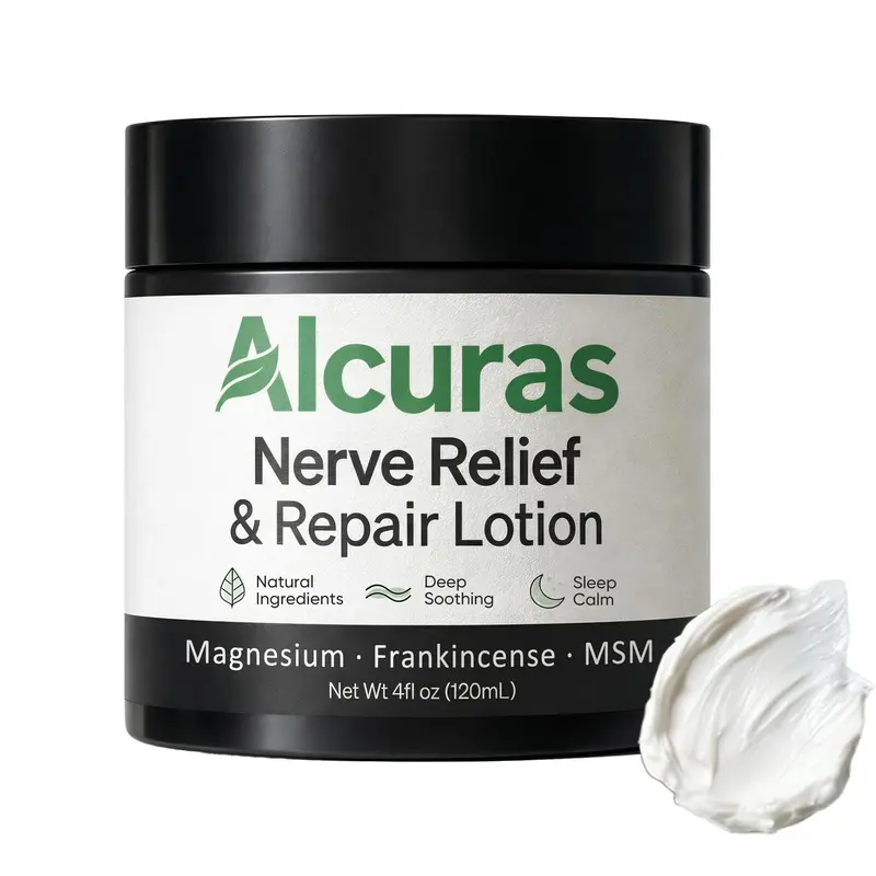 ZRRTXV Crème Alcuras – Soin Mains et Pieds, Magnésium, Encens Boswellia et MSM | 118 ml