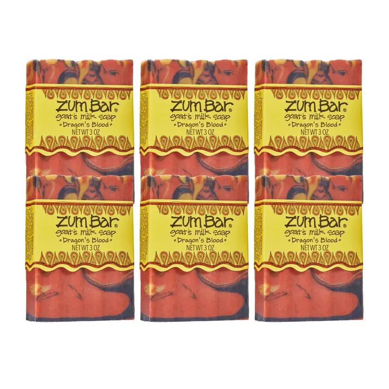 Zum Indigo Savon au Lait de Chèvre Dragon Blood – Barre 3 oz (Lot de 6)