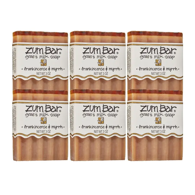 Zum Indigo Wild Savon au lait de chèvre – Encens & Myrrhe – Lot 6 x 3 onces