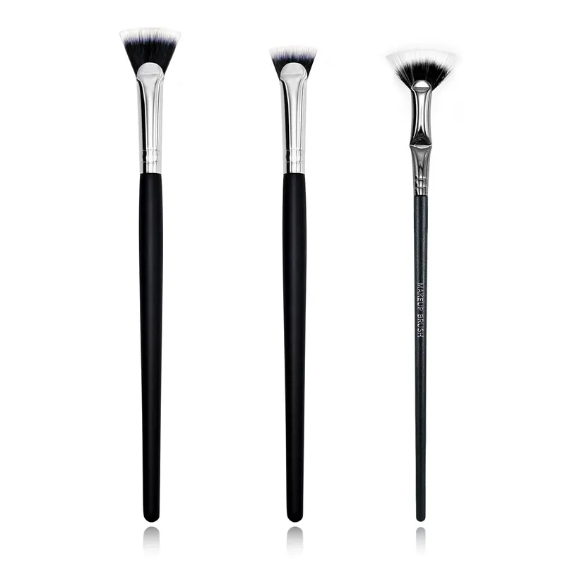 Zvrlampro — Brosse-fan mascara 3 pièces pour cils nets sans paquets