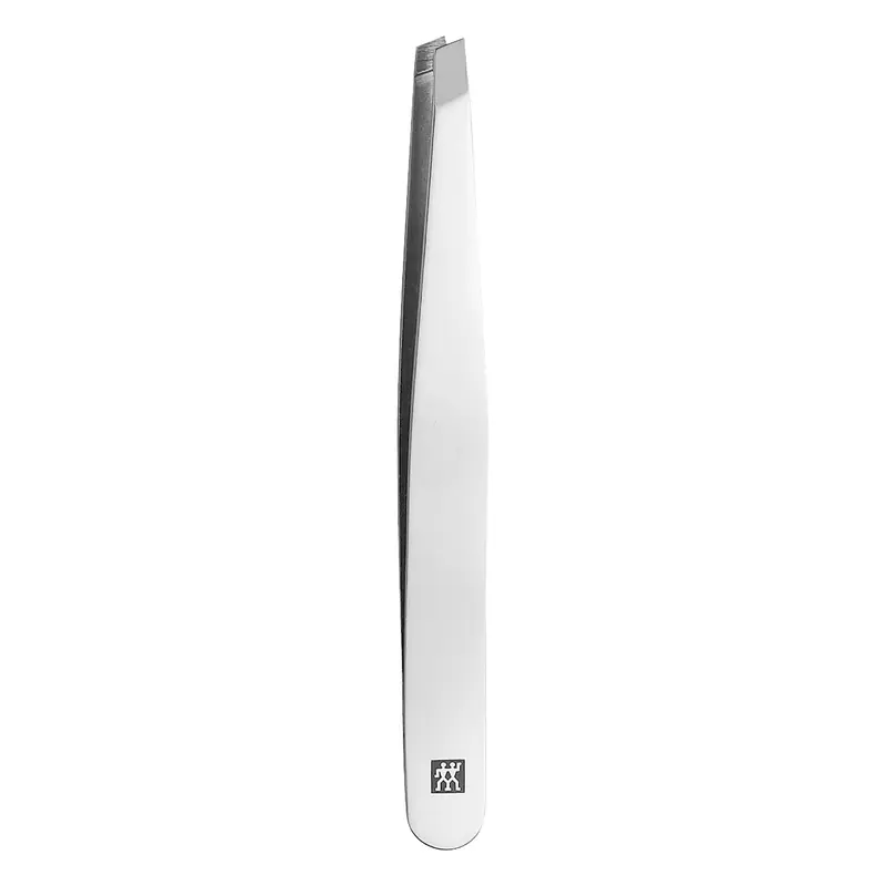 ZWILLING Pince à épiler inclinée – Pointe oblique, acier inoxydable poli, 3,5 pouces