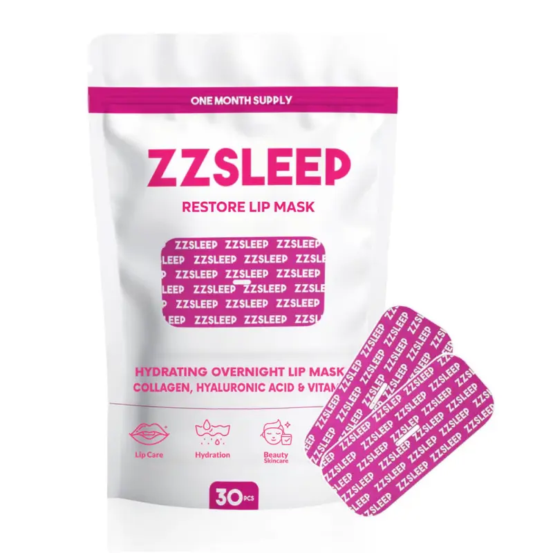 ZZSLEEP Restore Lip Mask – Patch Lèvres Nocturnes Infusés au Collagène, Acide Hyaluronique et Vitamine E
